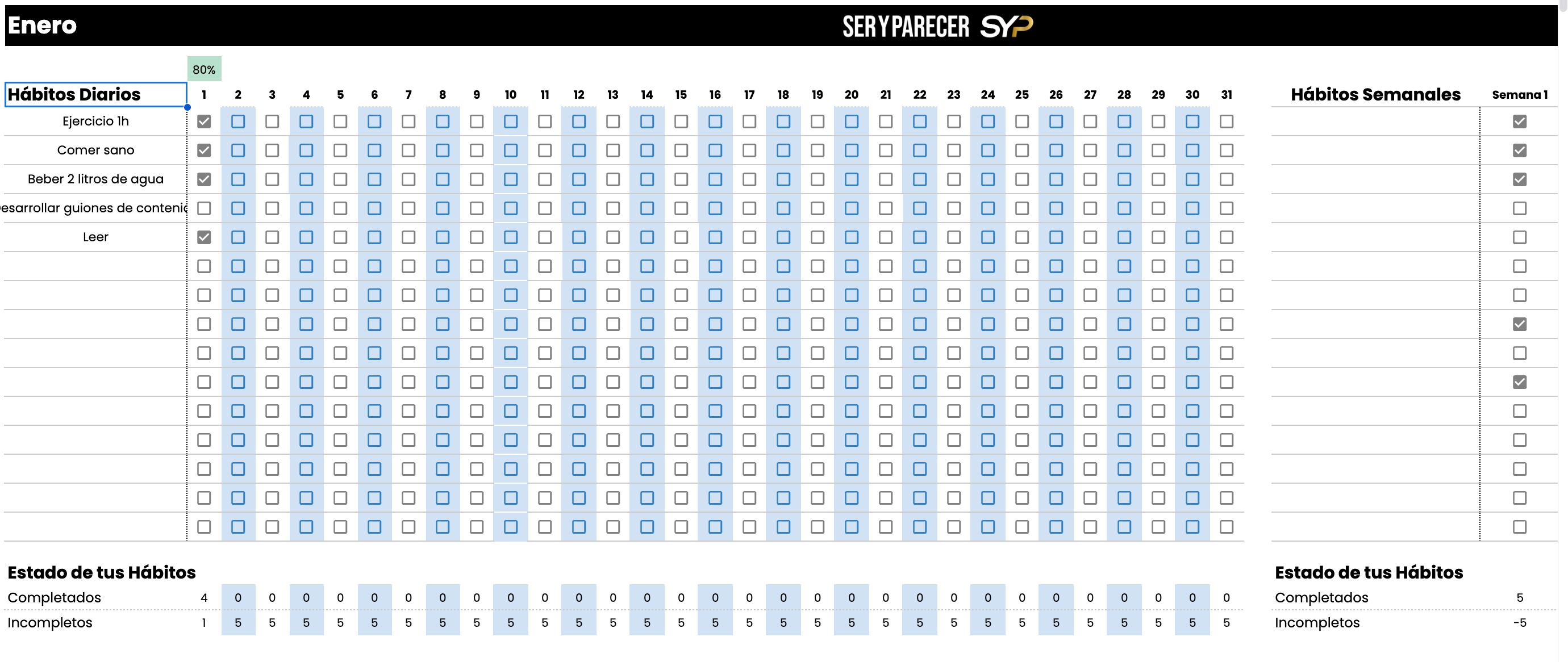 Tracker de habitos SYP